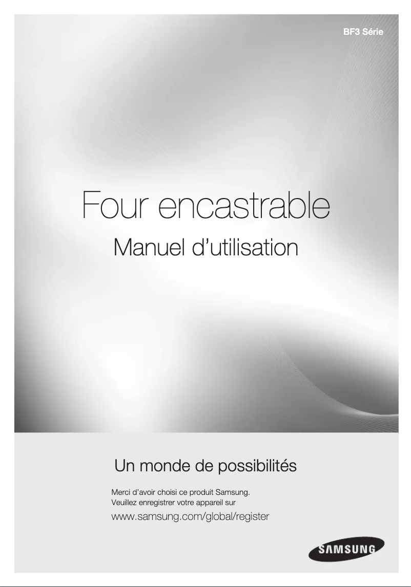 Página 1 del manual Manual de usuario Samsung BF3C4T047