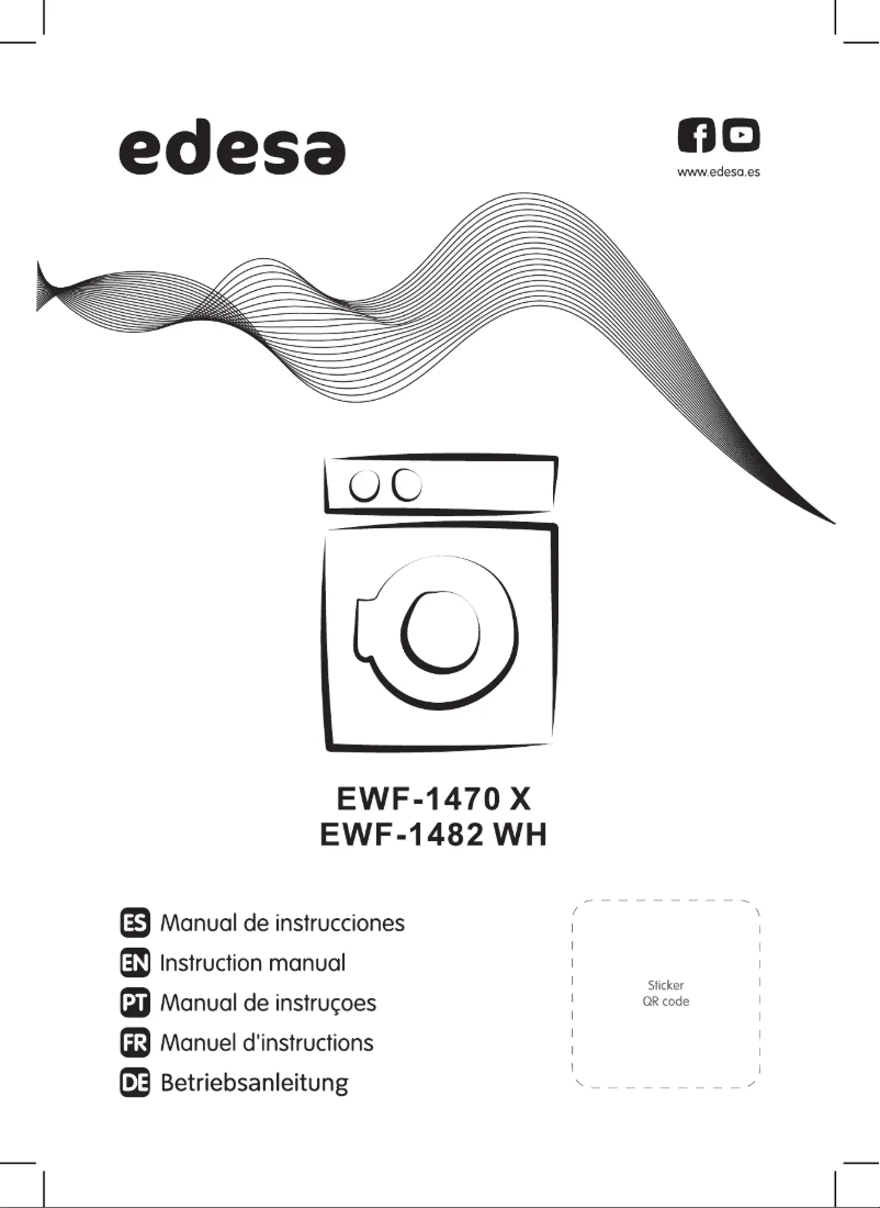 Page n°1 - Manuel utilisateur Edesa EWF-1482 WH