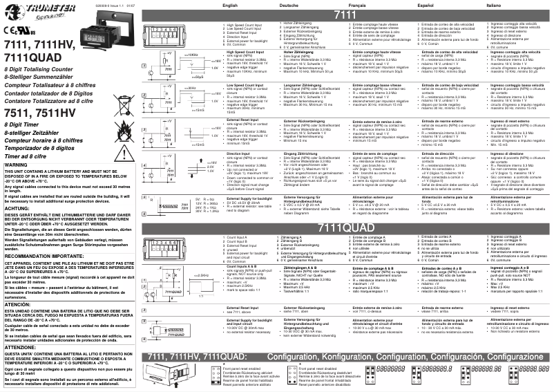 Image de la première page du manuel de l'appareil 7511HV