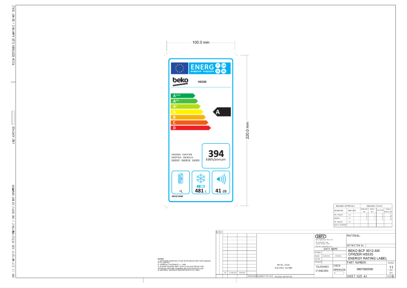 Page 1 de la notice Manuel utilisateur Beko BCF 5012 AW
