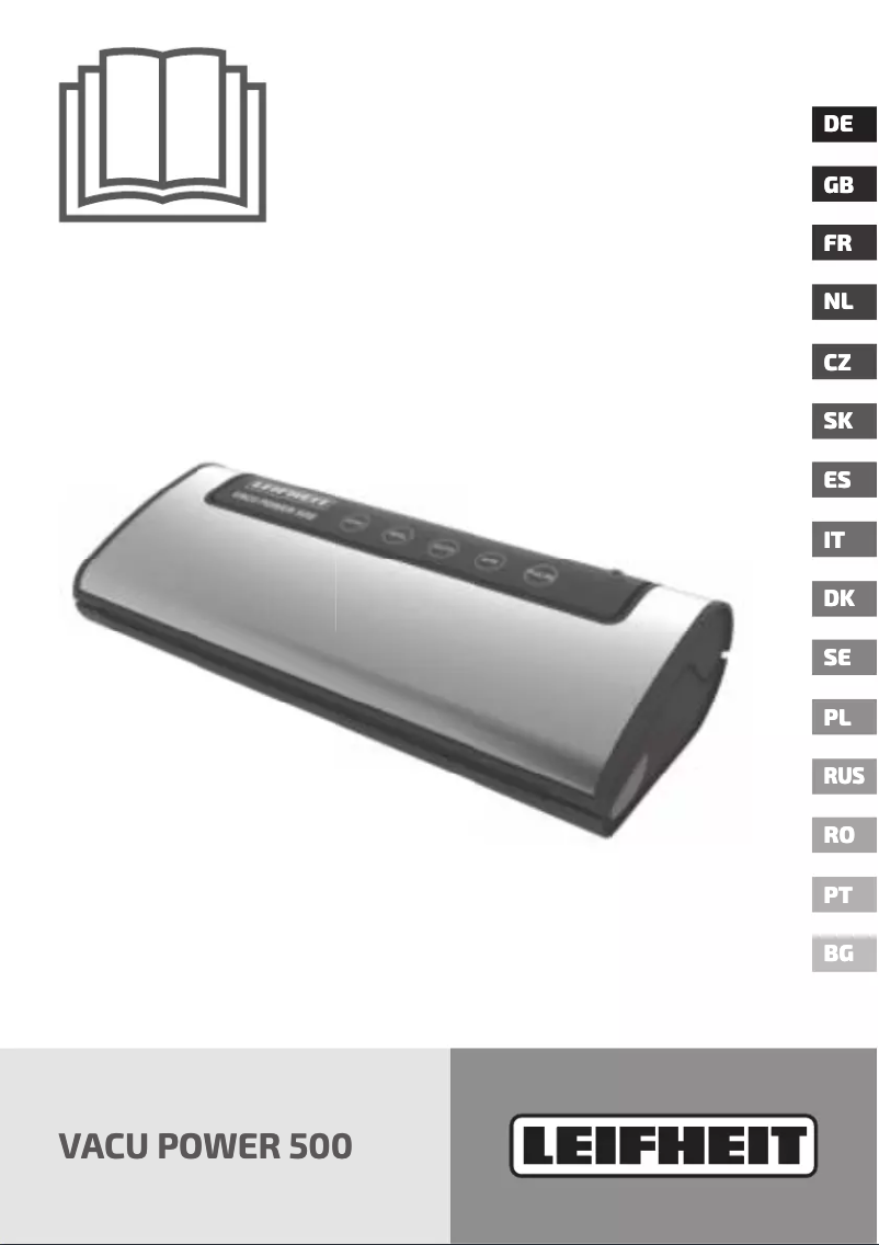 Page 1 de la notice Manuel utilisateur Leifheit Vacu Power 500