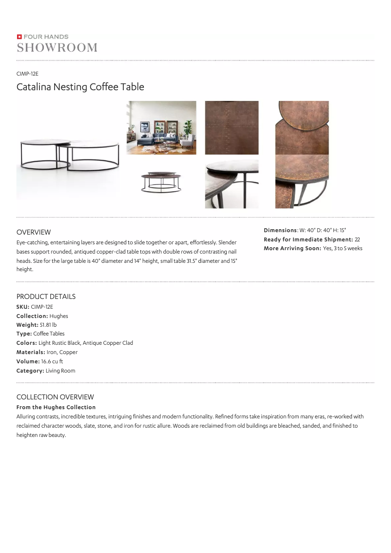 Page 1 de la notice Manuel utilisateur Four Hands CIMP-12E