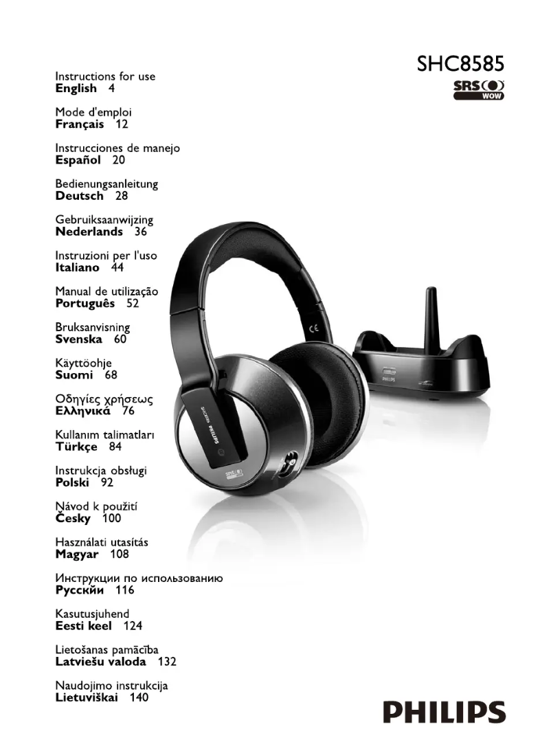 Página 1 del manual Manual de instrucciones Philips SHC8585