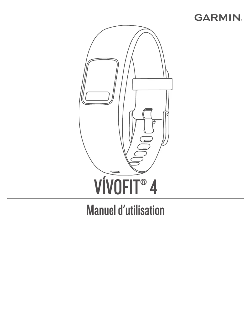 Page 1 de la notice Manuel utilisateur Garmin vívofit 4
