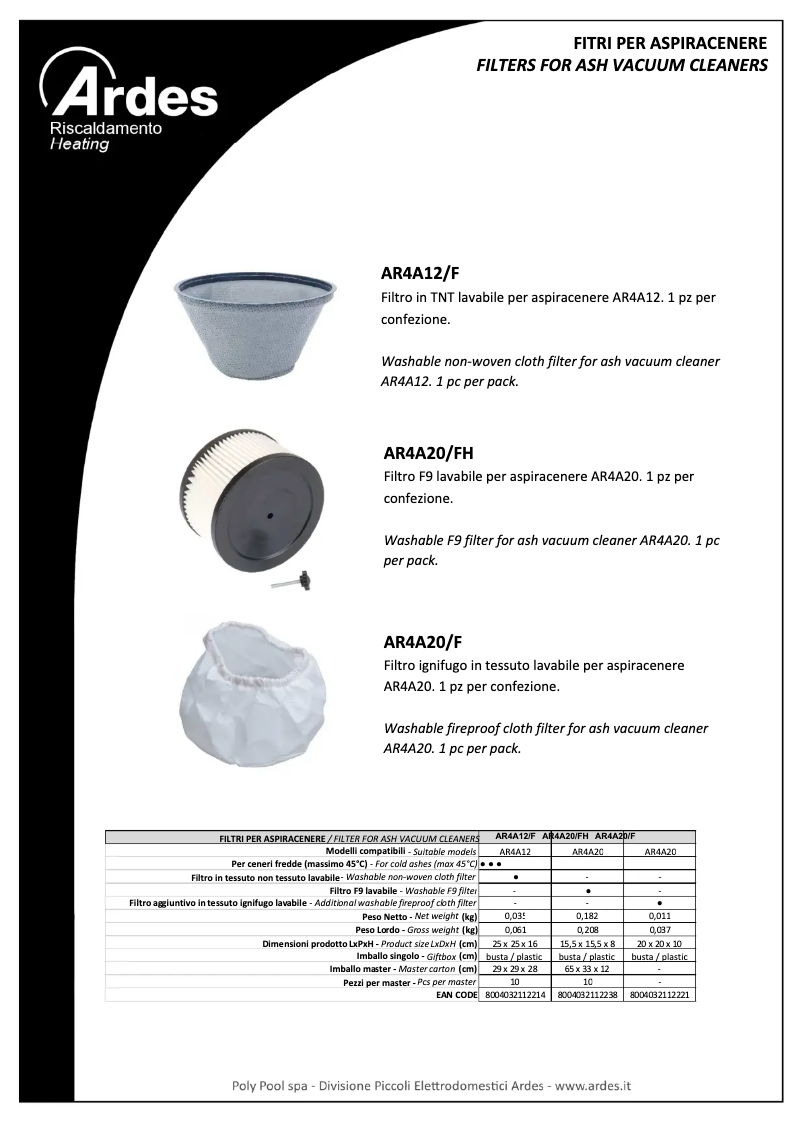 Page n°1 - Manuel utilisateur Ardes AR4A20_F