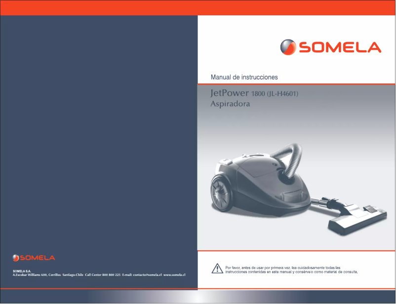 Image de la première page du manuel de l'appareil JetPower 1800