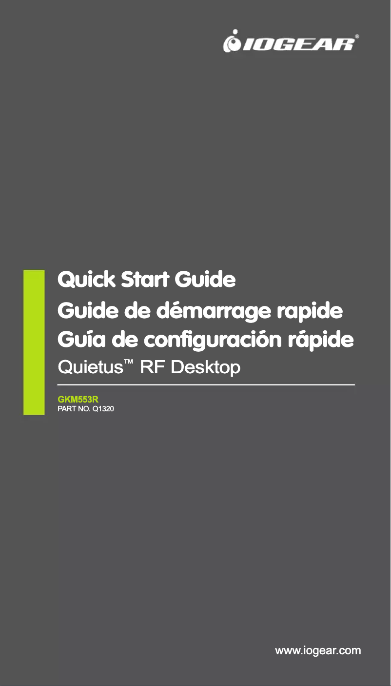 Page 1 de la notice Manuel utilisateur iogear GKM553R