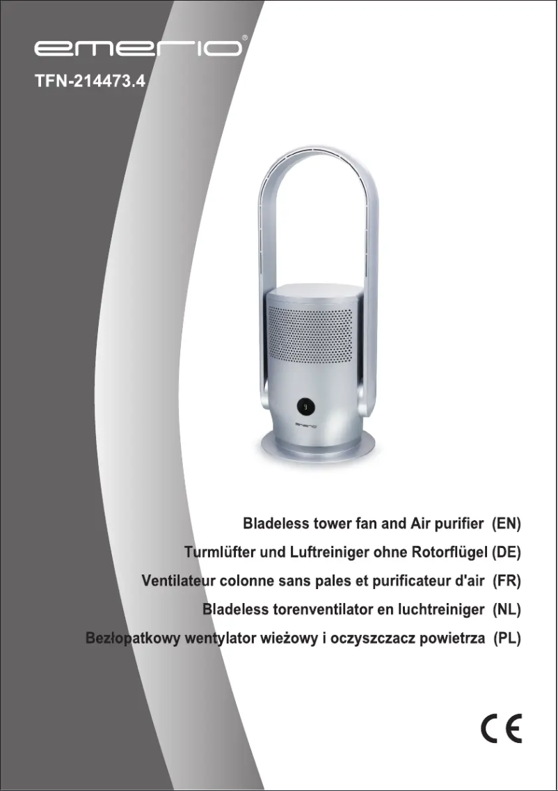 Page 1 de la notice Manuel utilisateur Emerio TFN-214473.4