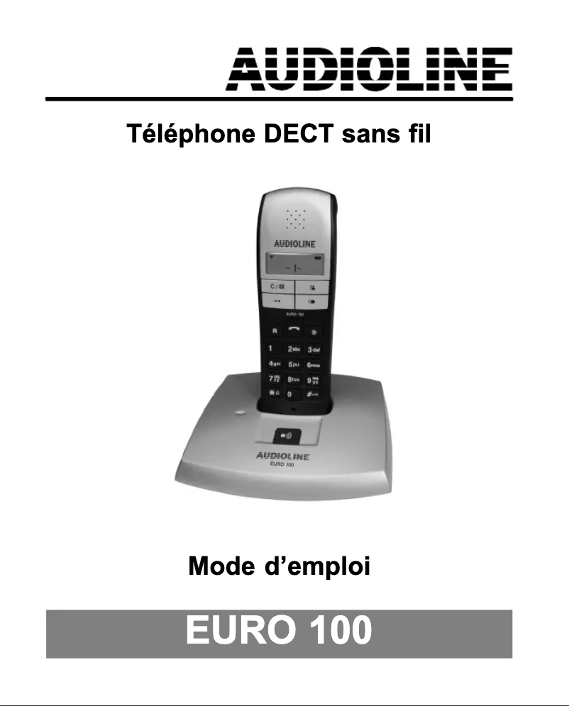 Image de la première page du manuel de l'appareil EURO 100