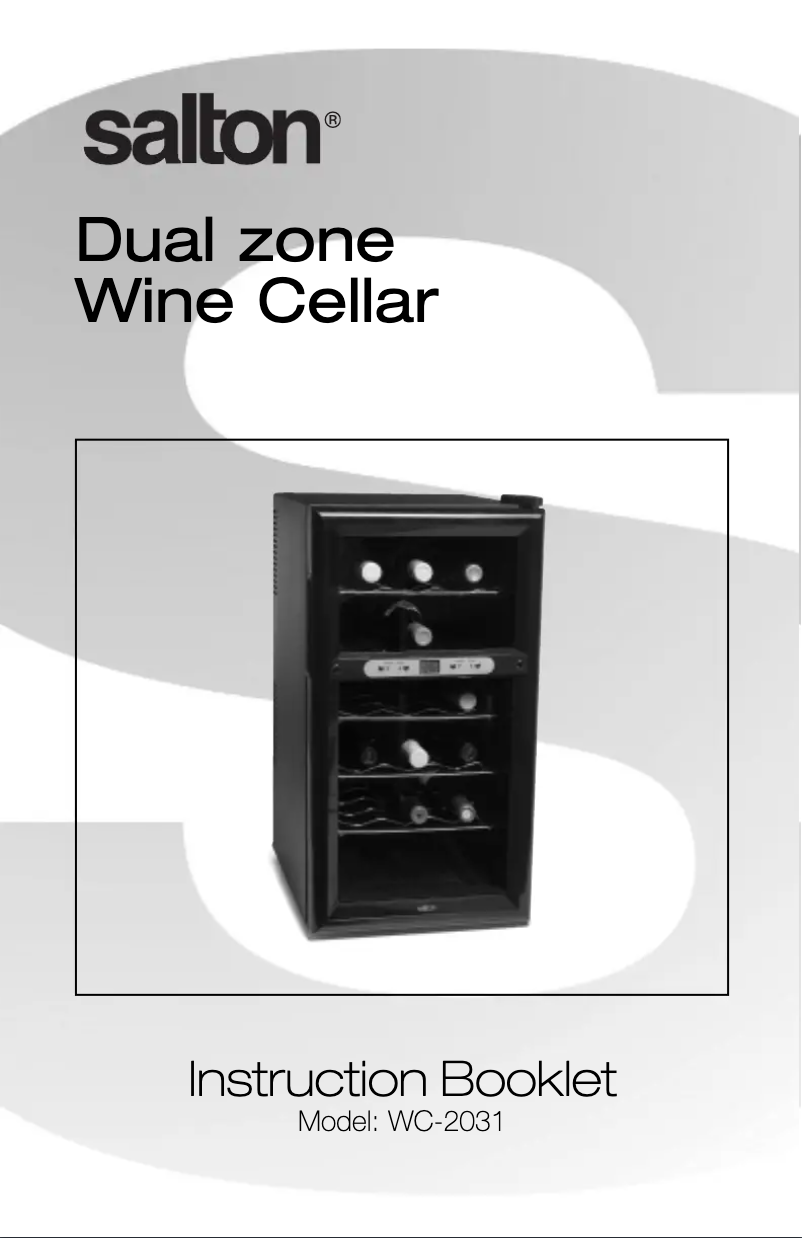 Página 1 del manual Manual de usuario Salton WC-2031