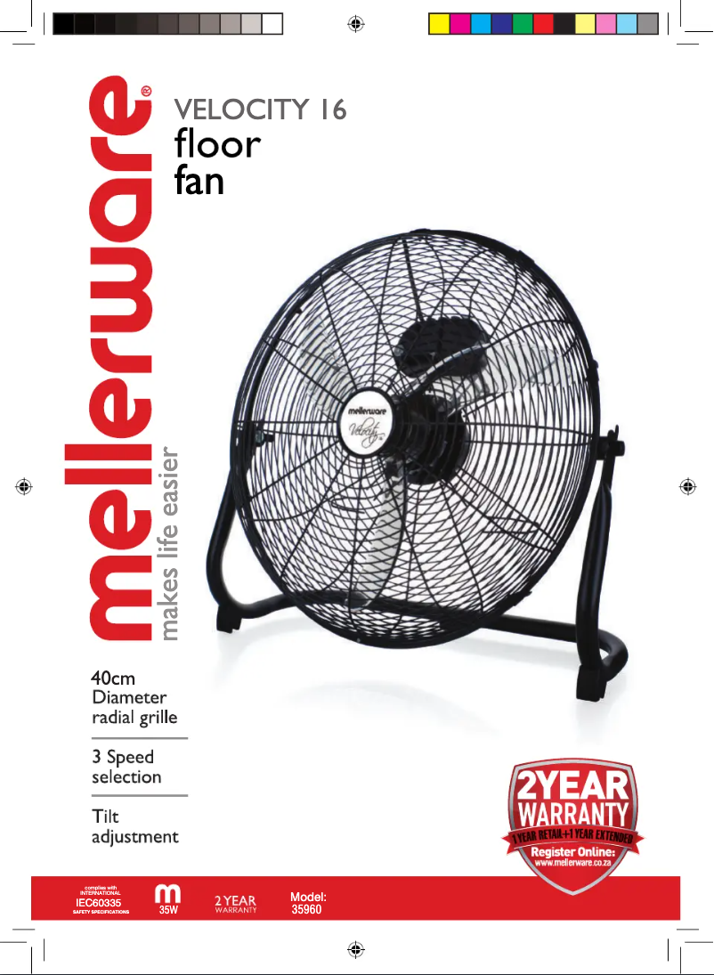 Página 1 del manual Manual de usuario Mellerware 35960