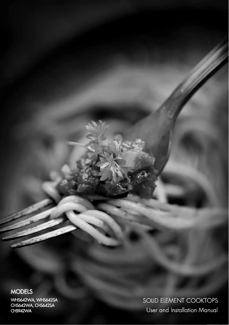 Image de la première page du manuel de l'appareil WHS642WA