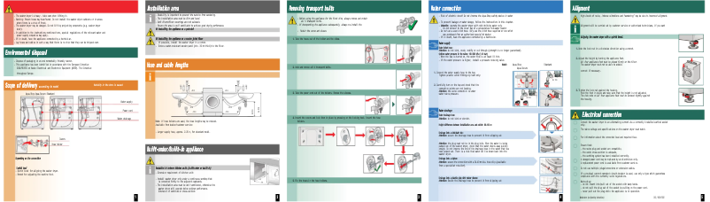 Page 1 de la notice Guide d'installation Siemens WD14H54XEP