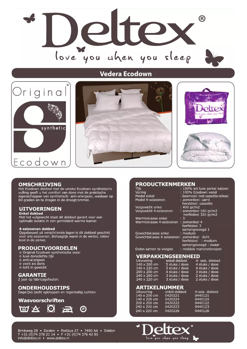 Image de la première page du manuel de l'appareil Vedera Ecodown