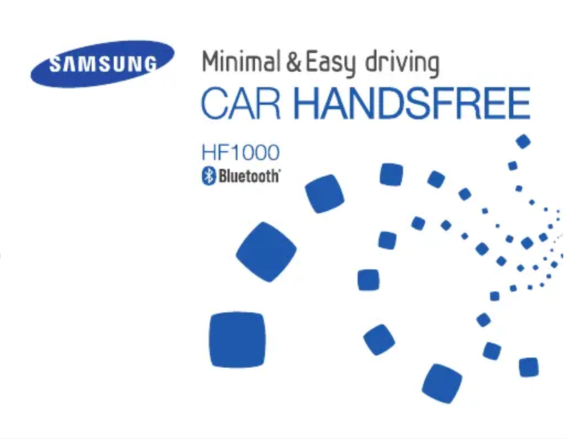 Image de la première page du manuel de l'appareil BHF1000
