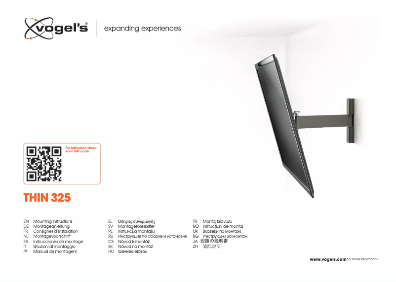 Image de la première page du manuel de l'appareil THIN 325