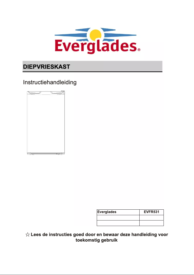 Image de la première page du manuel de l'appareil EVFR531