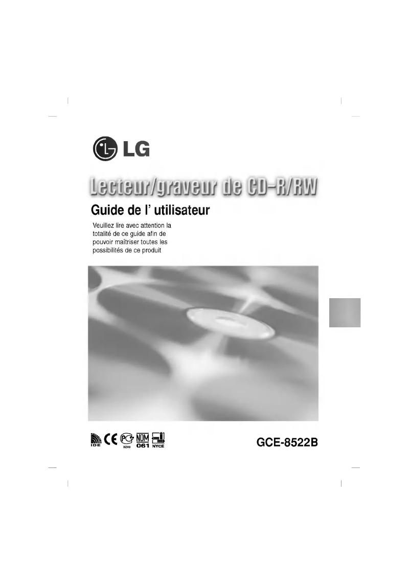 Page n°1 - Manuel utilisateur LG GCE-8522B