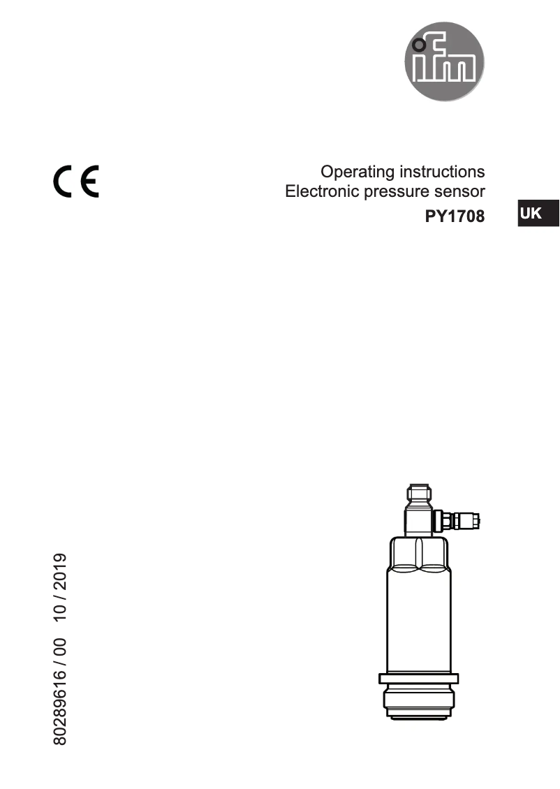 Page n°1 - Manuel utilisateur IFM PY1708