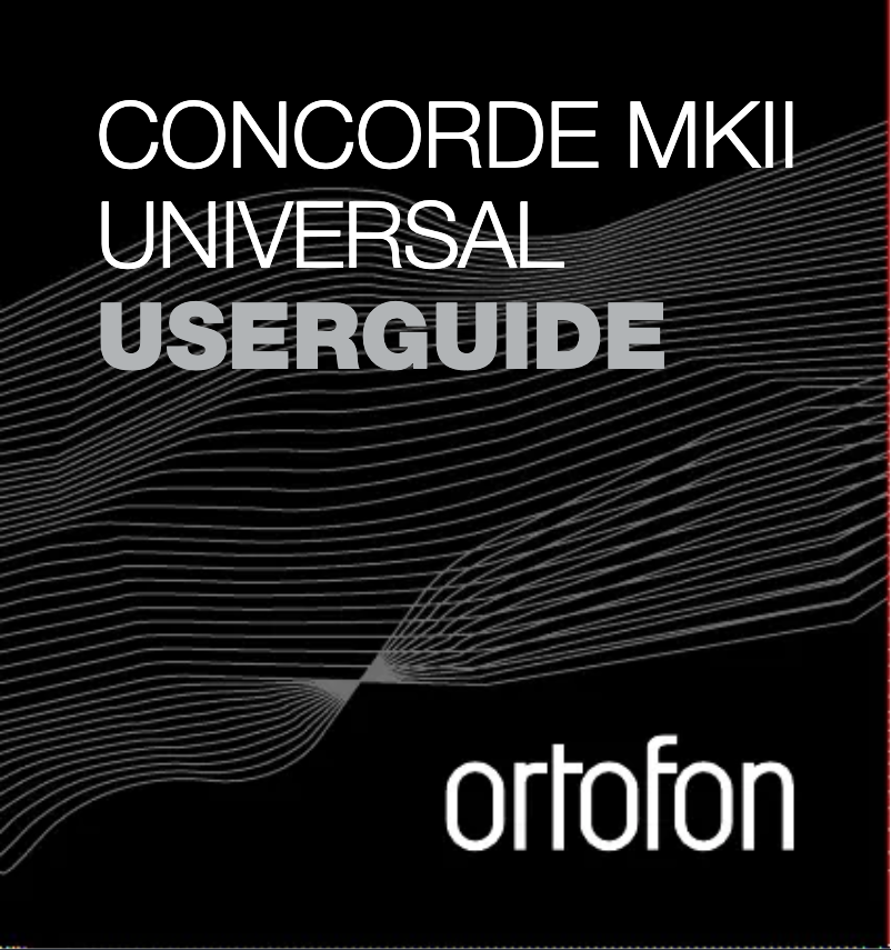 Page n°1 - Manuel utilisateur Ortofon Concorde Digital MKII