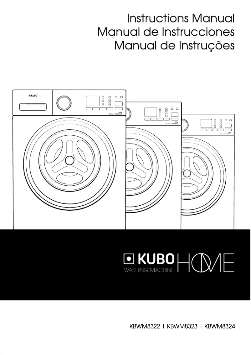 Page n°1 - Manuel utilisateur Kubo KBWM8324