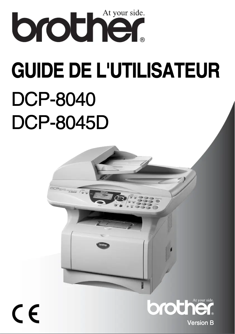 Page 1 de la notice Manuel utilisateur Brother DCP-8040