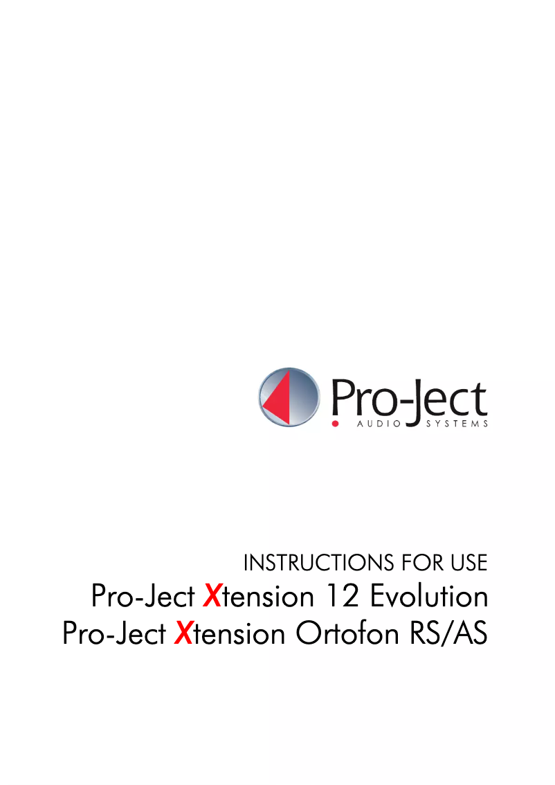 Image de la première page du manuel de l'appareil Xtension, 12" Evolution