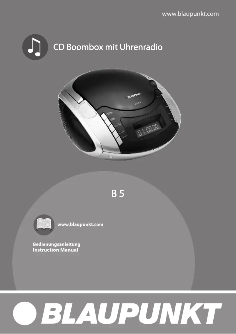 Página 1 del manual Manual de usuario Blaupunkt B 5 RD