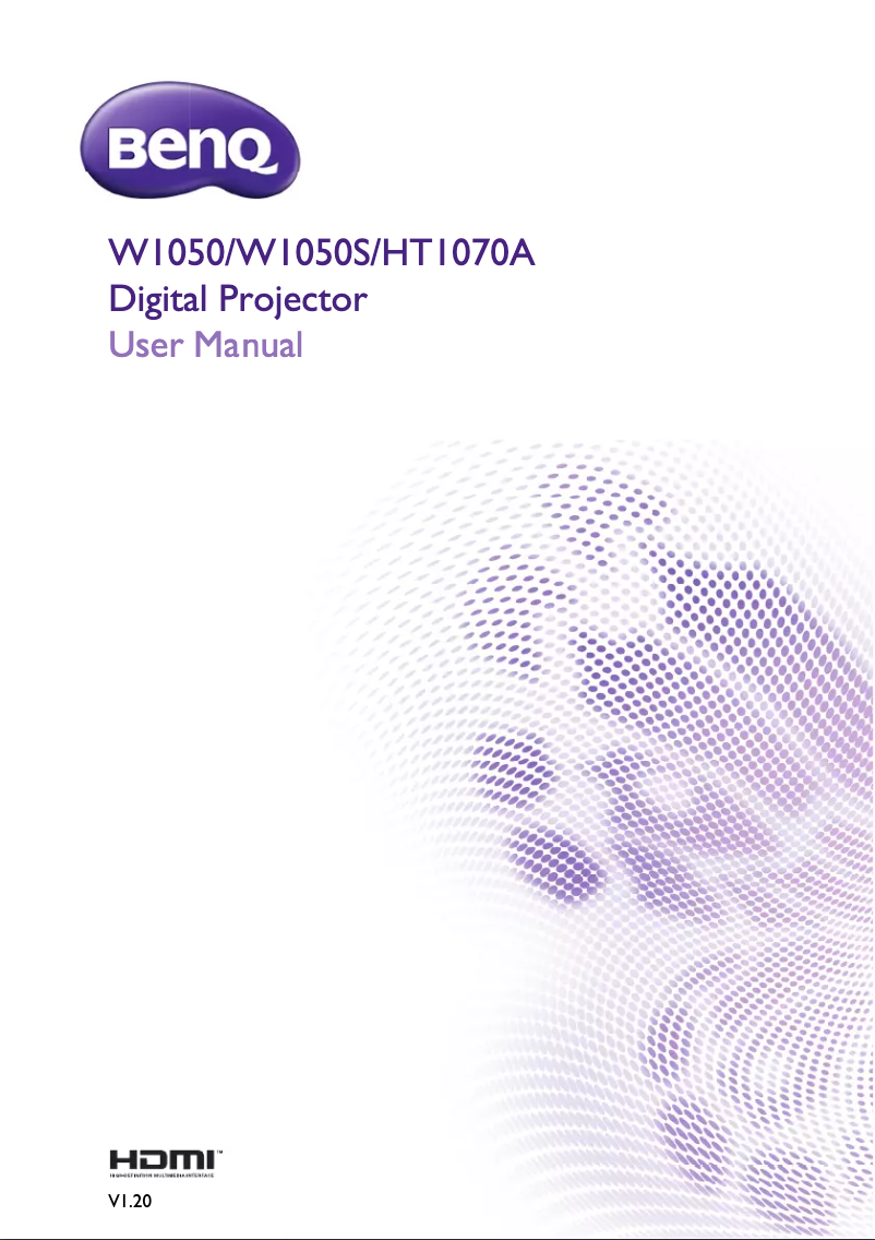 Page n°1 - Mode d'emploi BenQ HT1070A