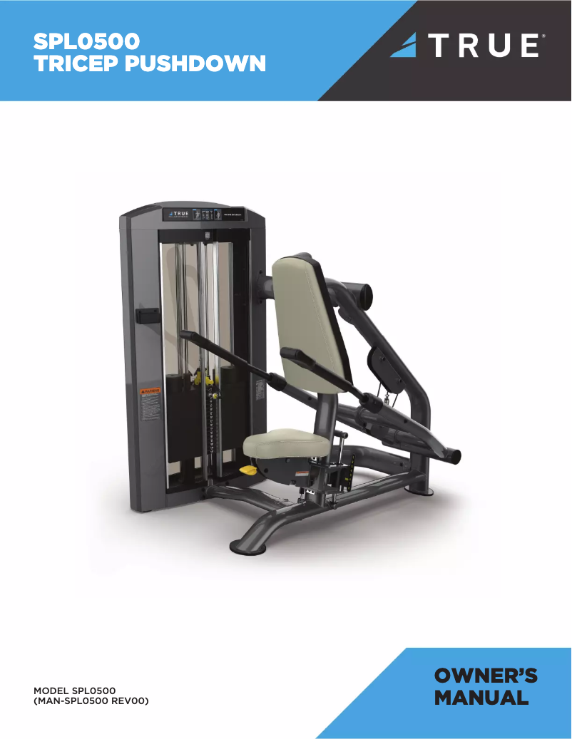 Page n°1 - Manuel utilisateur True SPL0500