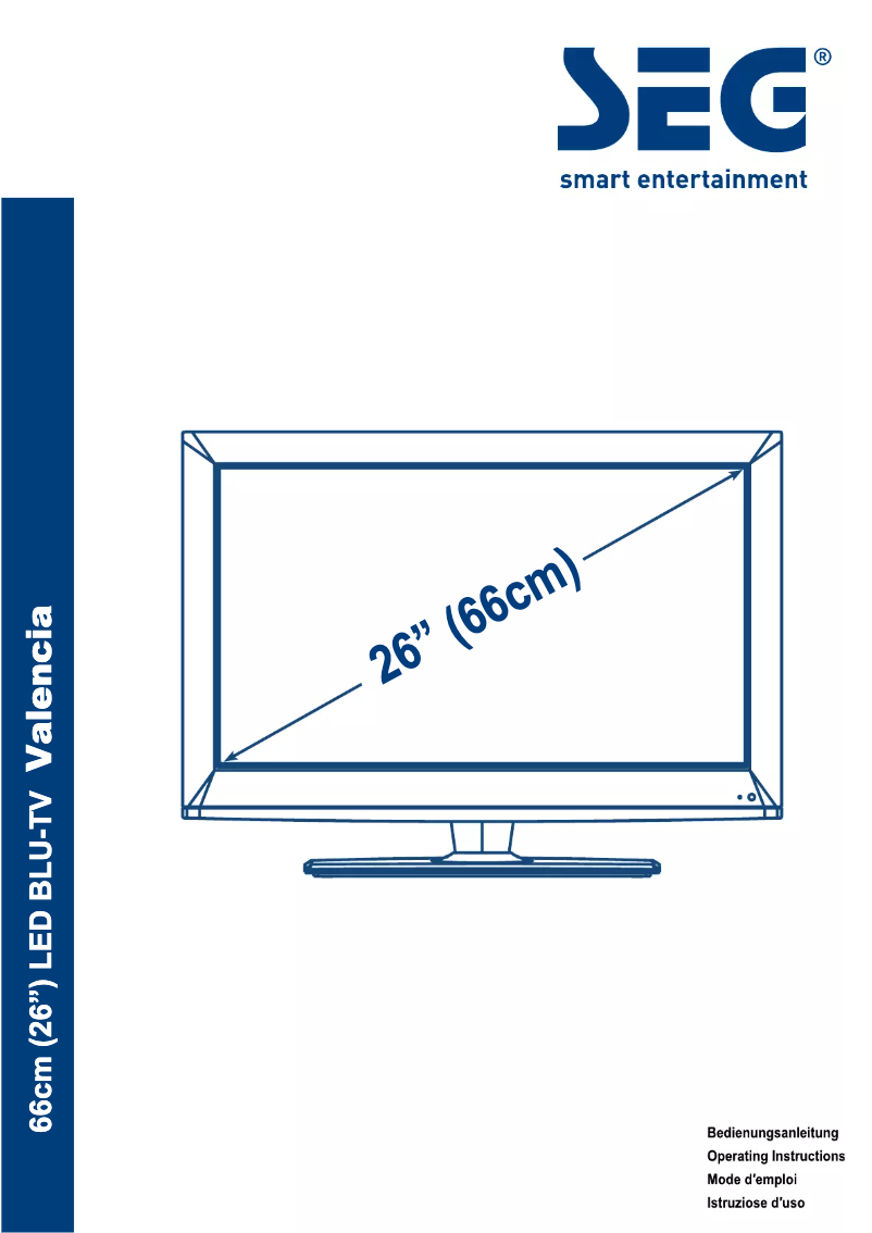 Image de la première page du manuel de l'appareil Valencia