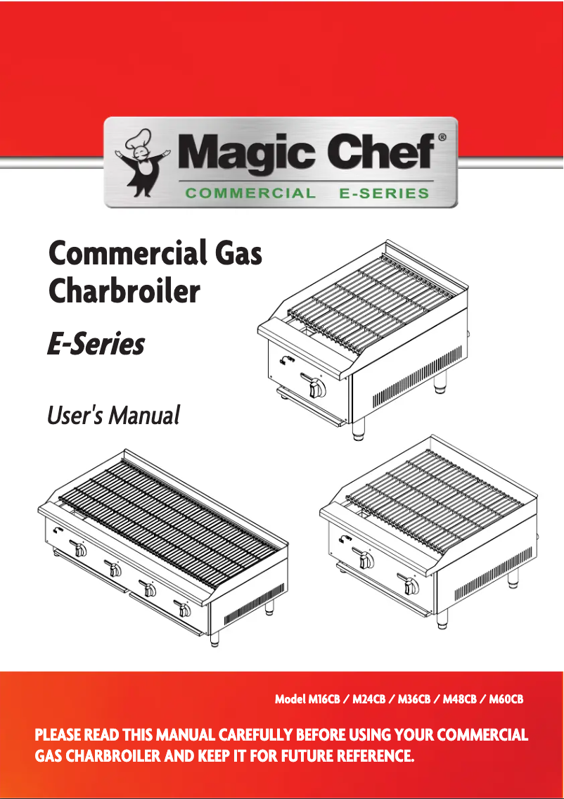 Page n°1 - Manuel utilisateur Magic Chef M24CB