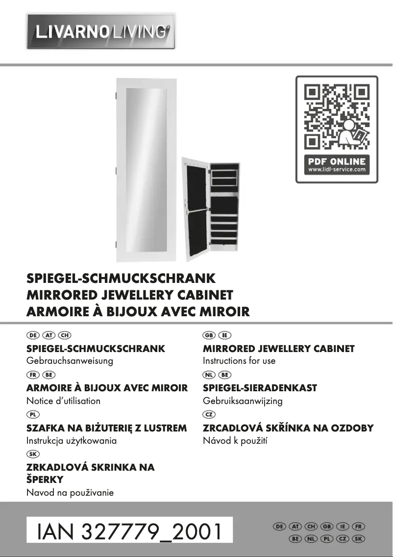 Page 1 de la notice Manuel utilisateur Livarno Lux IAN 327779