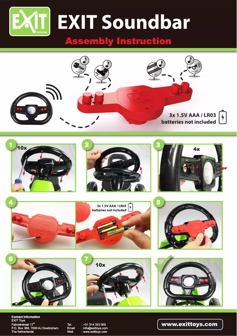 Page 1 de la notice Manuel utilisateur EXIT Soundbox