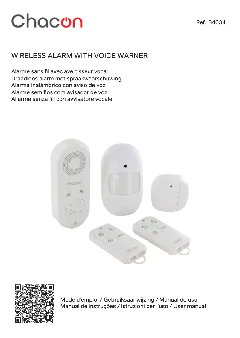 Page 1 de la notice Manuel utilisateur Chacon 34034
