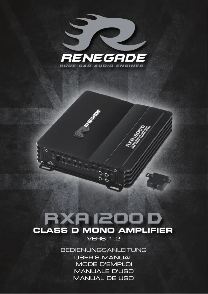Page n°1 - Manuel utilisateur Renegade RXA1800