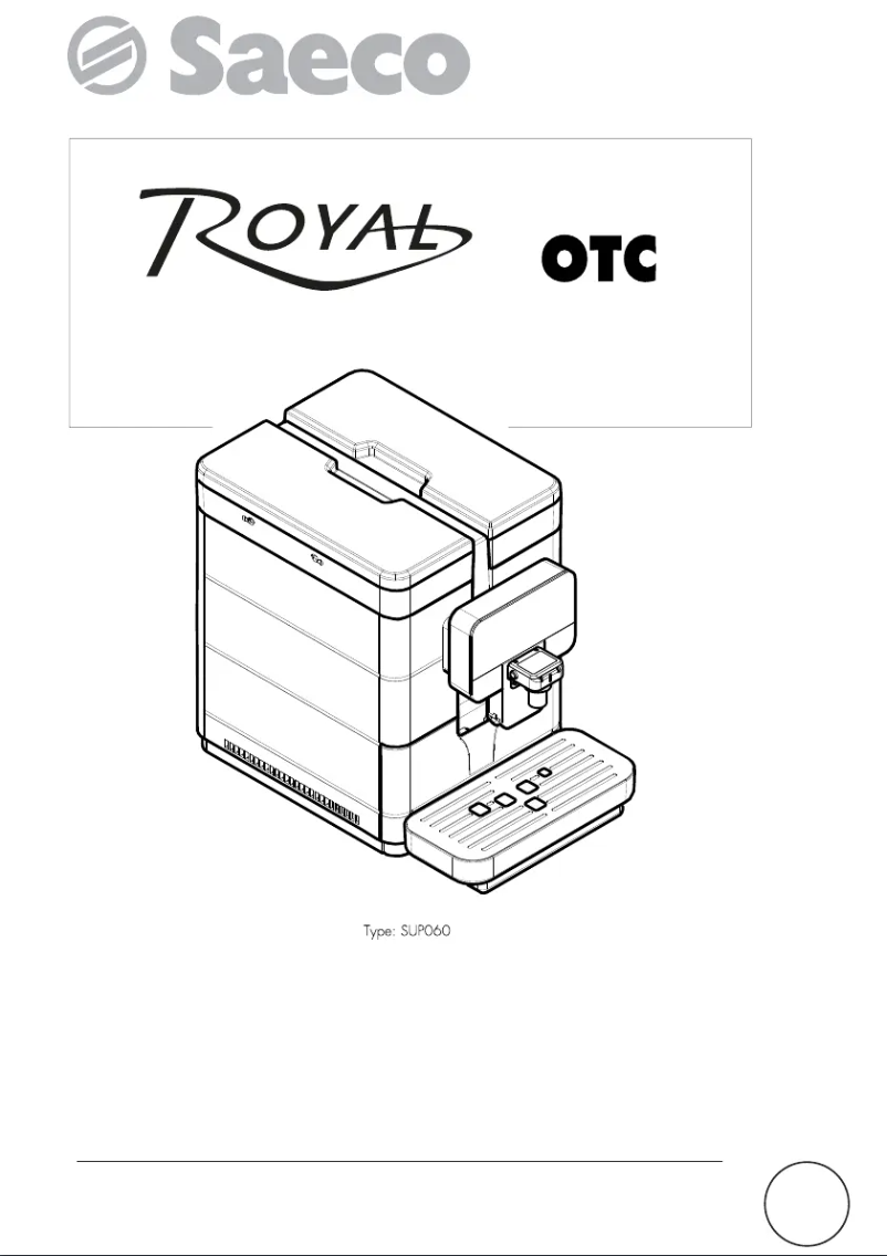 Page 1 de la notice Manuel utilisateur Saeco Royal OTC