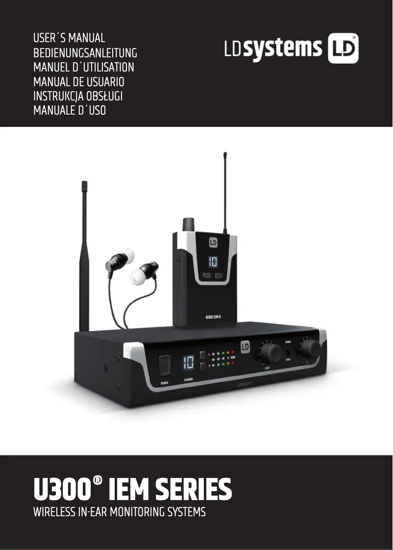 Page 1 de la notice Manuel utilisateur LD Systems U304.7