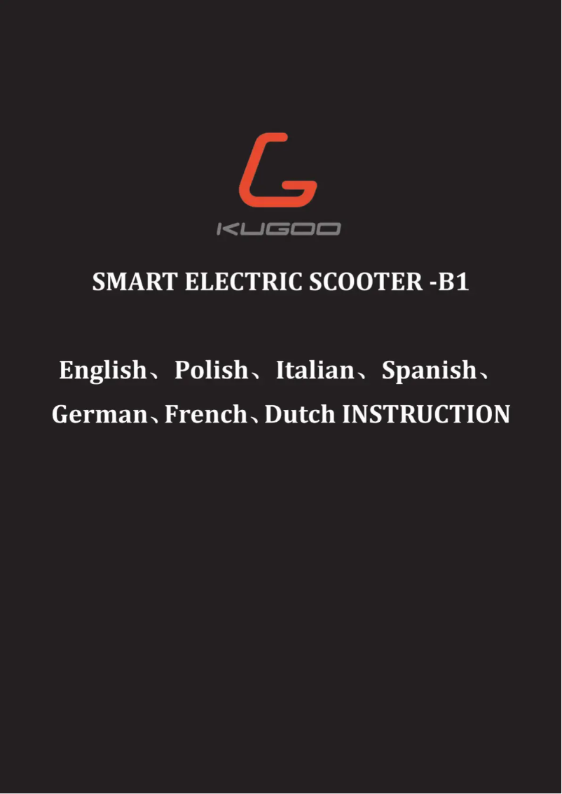 Page 1 de la notice Manuel utilisateur Kugoo Kirin B1