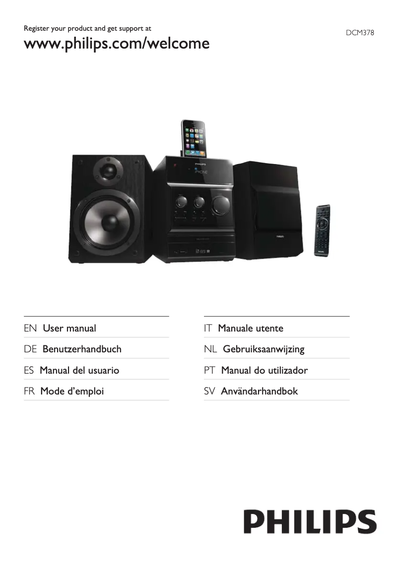 Página 1 del manual Manual de usuario Philips DCM378