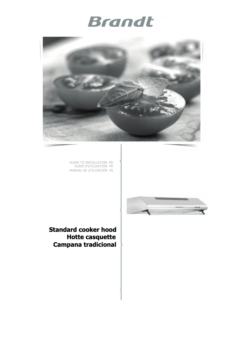 Page n°1 - Manuel utilisateur Brandt BHC9602B