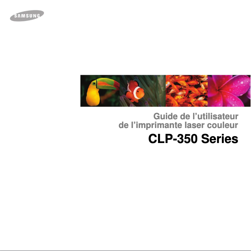 Page 1 de la notice Manuel utilisateur Samsung CLP-350N