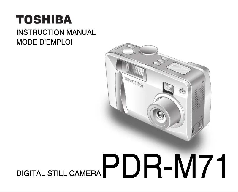 Image de la première page du manuel de l'appareil PDR-M71
