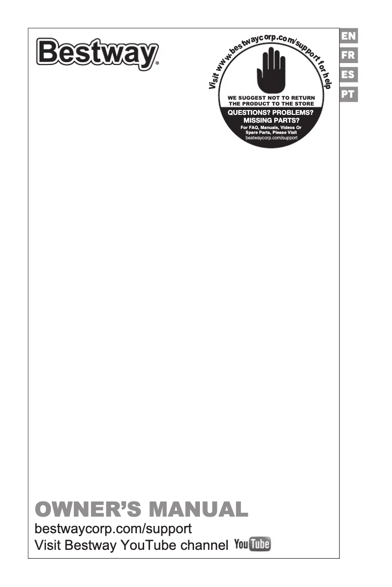 Imagen de la primera página del manual del dispositivo H2OGO! 53384