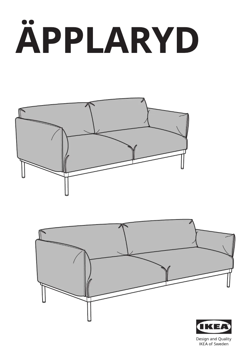 Page 1 de la notice Manuel utilisateur Ikea ÄPPLARYD 405.750.72