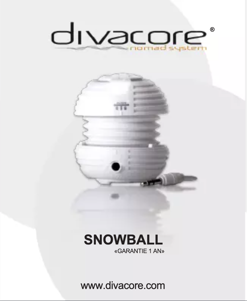 Page n°1 - Manuel utilisateur Divacore Snowball