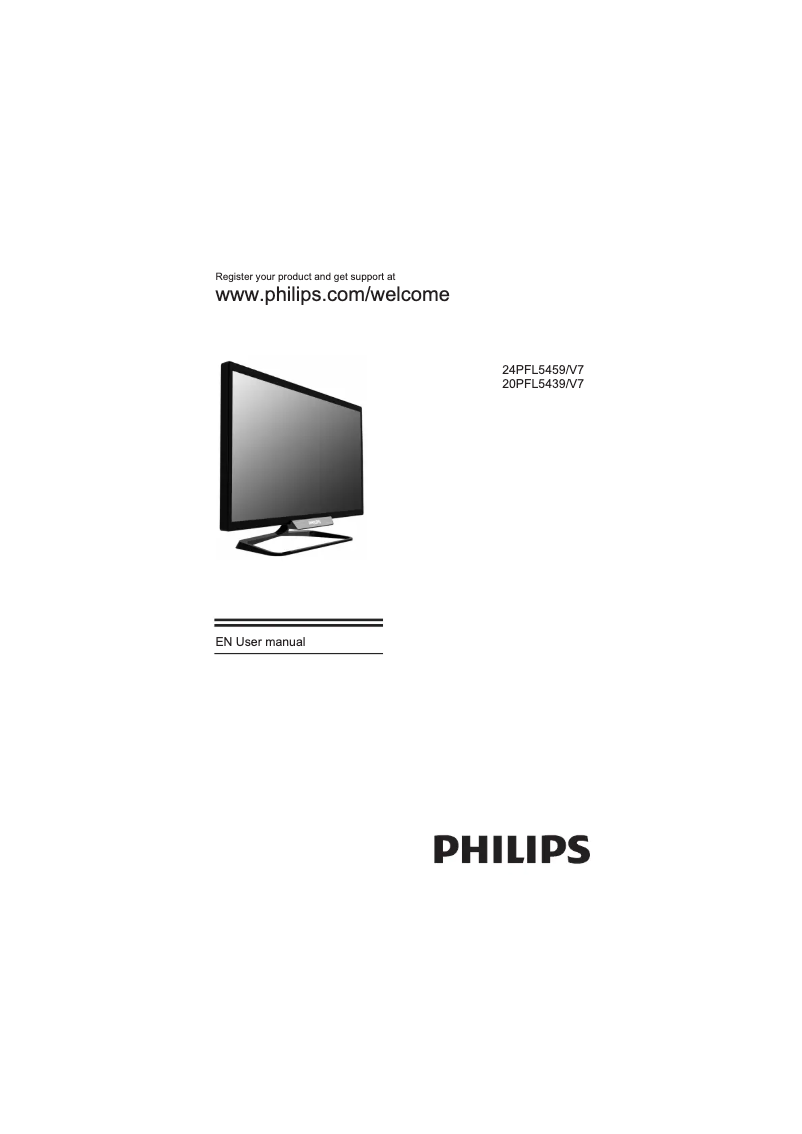 Página 1 del manual Manual de usuario Philips 24PFL5459