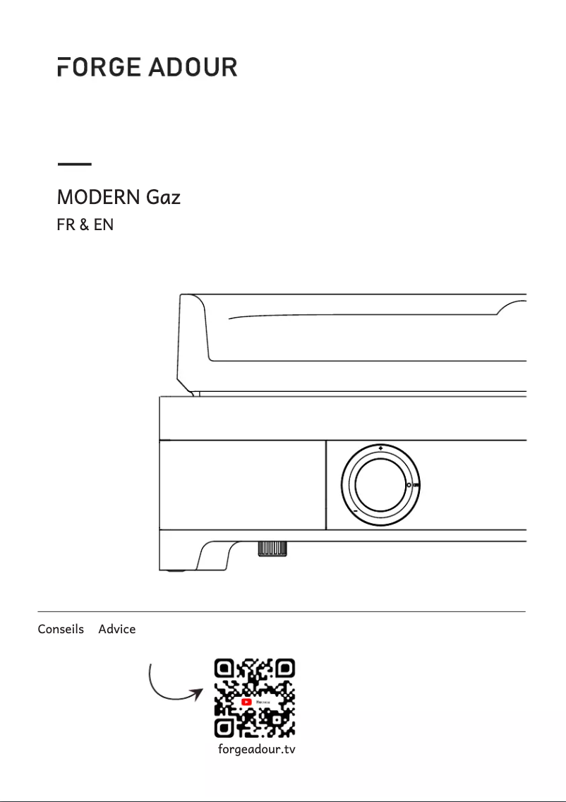 Page 1 de la notice Manuel utilisateur Forge Adour Modern G60 A N