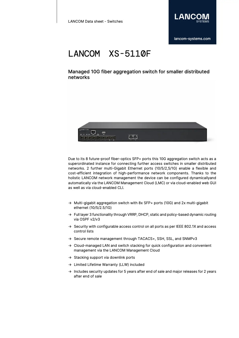 Image de la première page du manuel de l'appareil XS-5110F