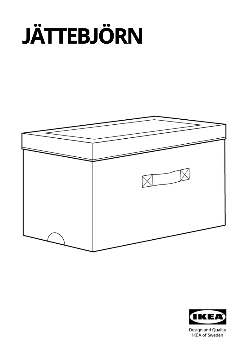 Page 1 de la notice Manuel utilisateur Ikea JÄTTEBJÖRN 005.742.01